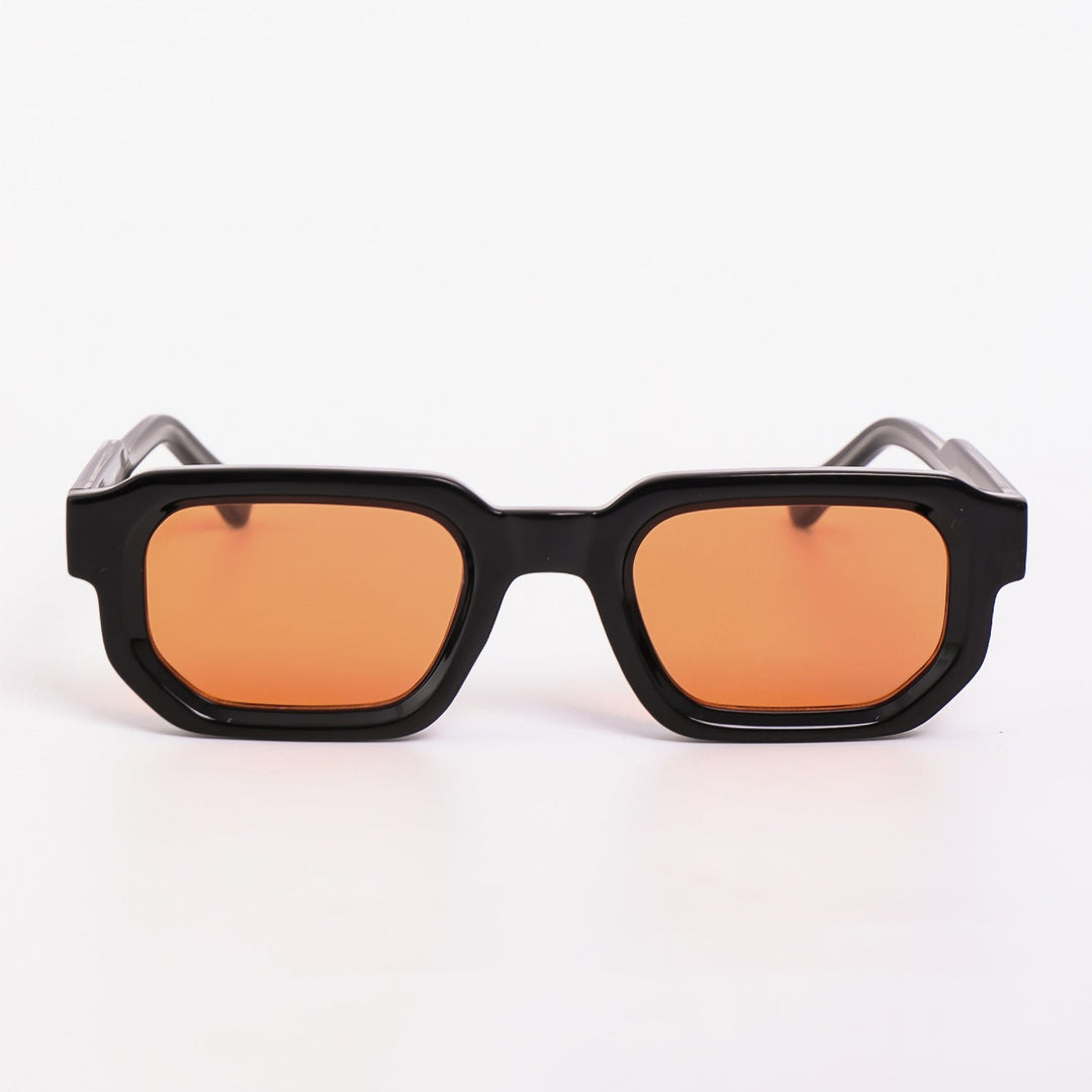 Women's sunglasses in a futuristic design with a shiny frame and fashionable lenses Kalsten