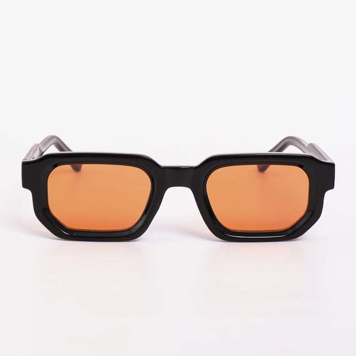Women's sunglasses in a futuristic design with a shiny frame and fashionable lenses Kalsten