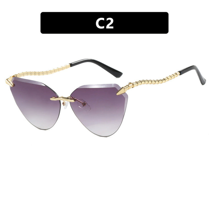 Women's Cat-Eye Sunglasses with unique gold frame design and protective lenses Kalsten