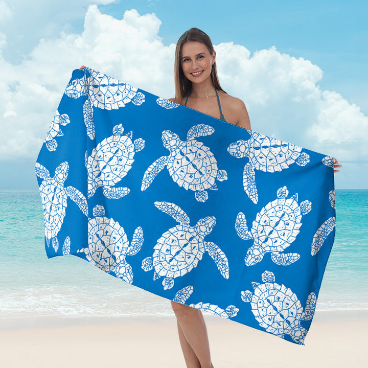 Beach towel with maritime star design Kalsten