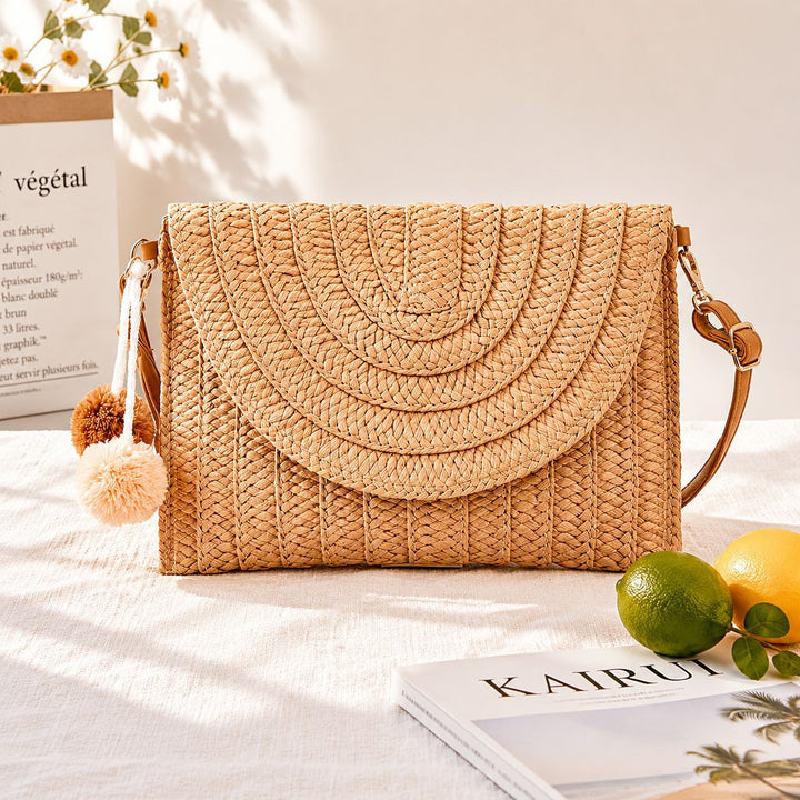 Handcrafted Shoulder Bag Made of Woven Material Kalsten