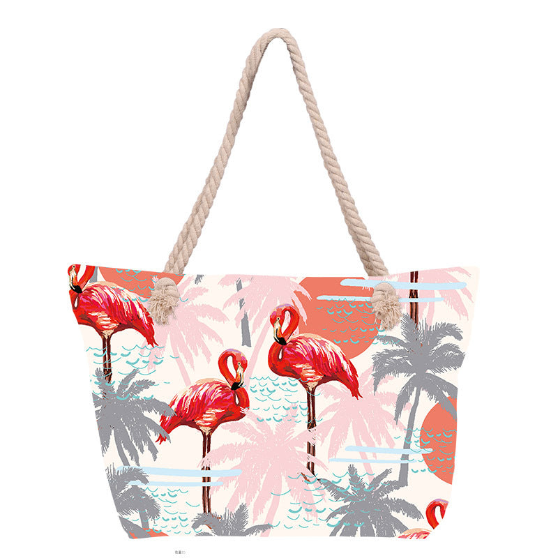 Beach bag with floral pattern Kalsten