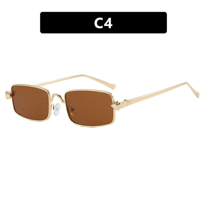 Ladies elegant square sunglasses with luxurious metal frame and UV protection Kalsten