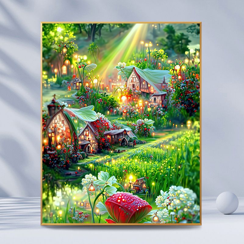 Enchanted Garden Landscape Art Print Kalsten
