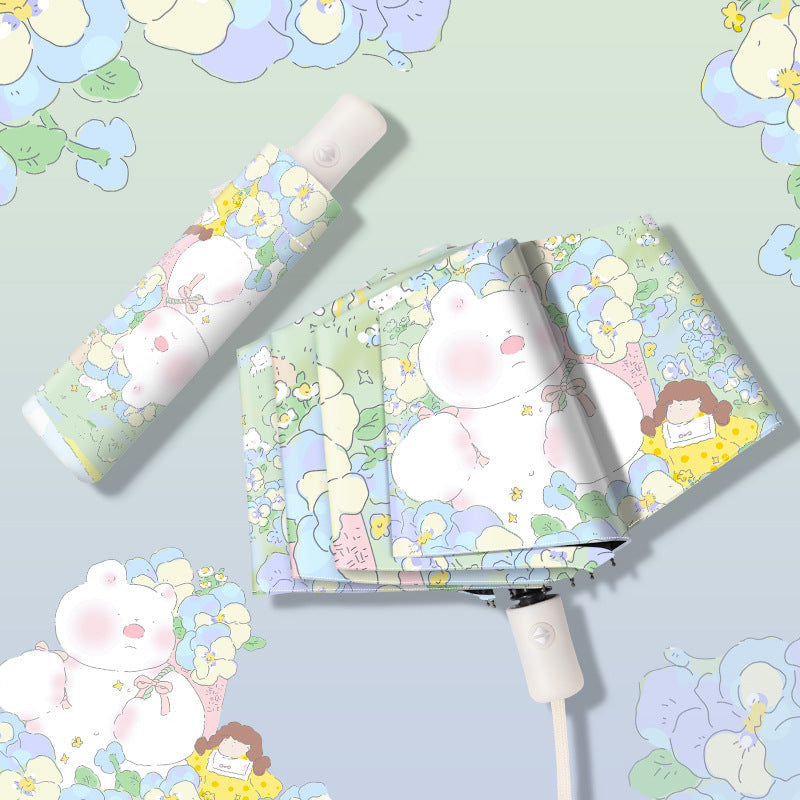 Women's Designer Umbrella with Playful Floral Pattern Kalsten