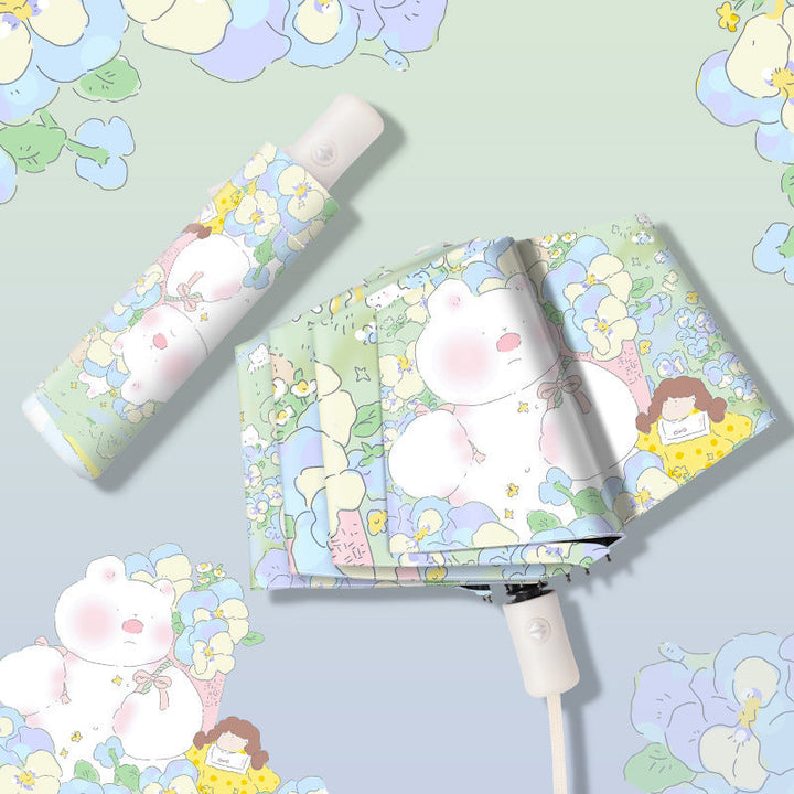 Women's Designer Umbrella with Playful Floral Pattern Kalsten