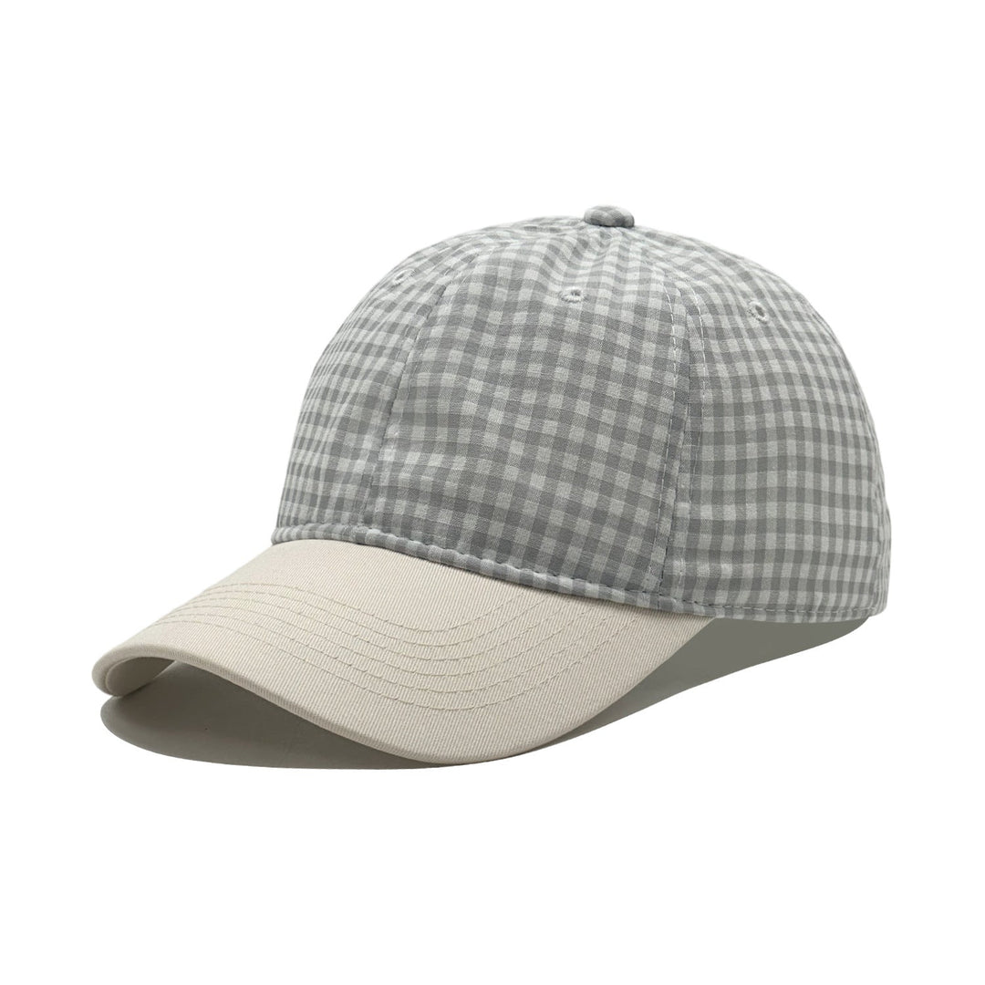 Ladies' fashionable cap with check pattern Brehn