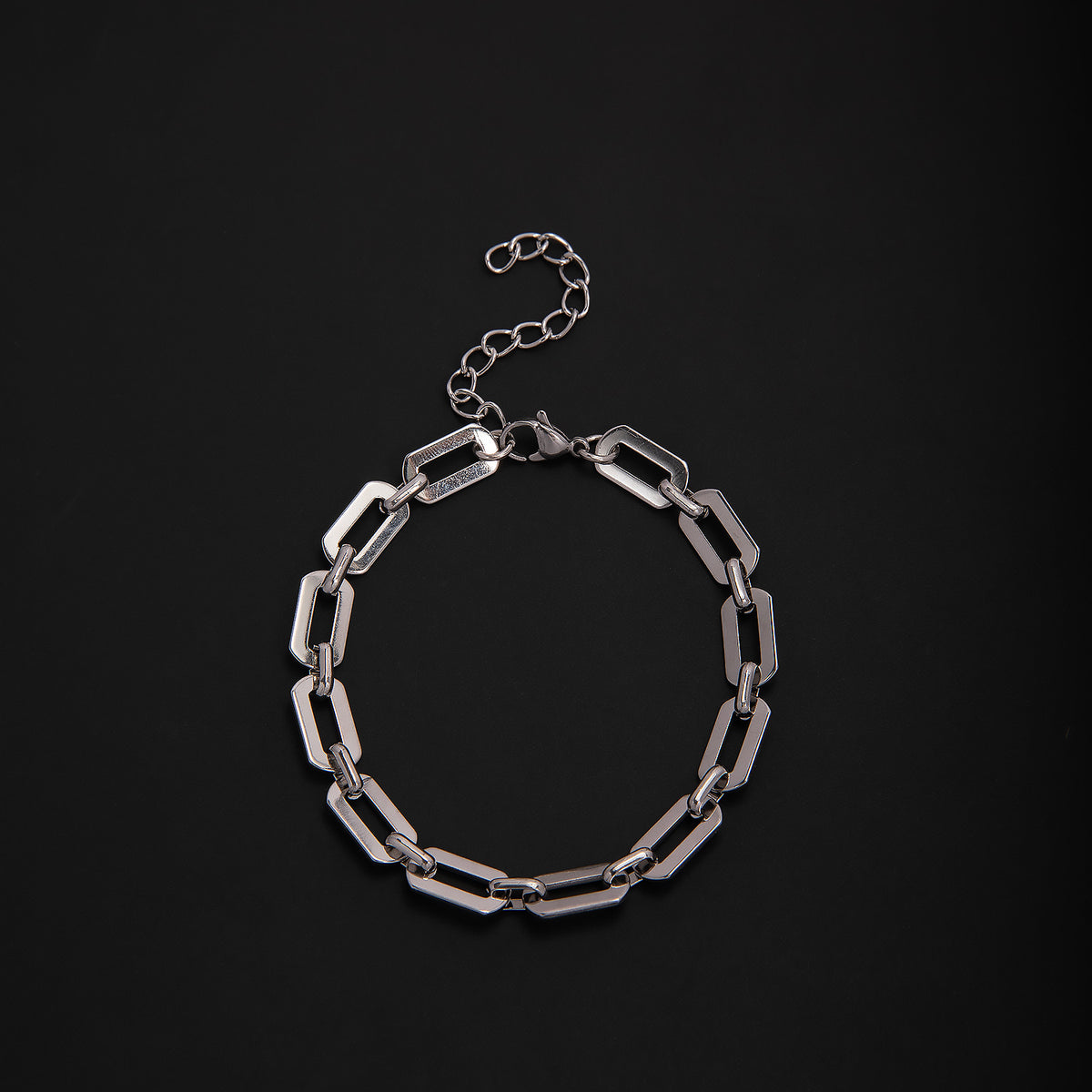 Elegant Geometric Link Bracelet Acalora