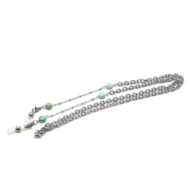 Decorative Chain Necklace with Beaded Accents Kalsten