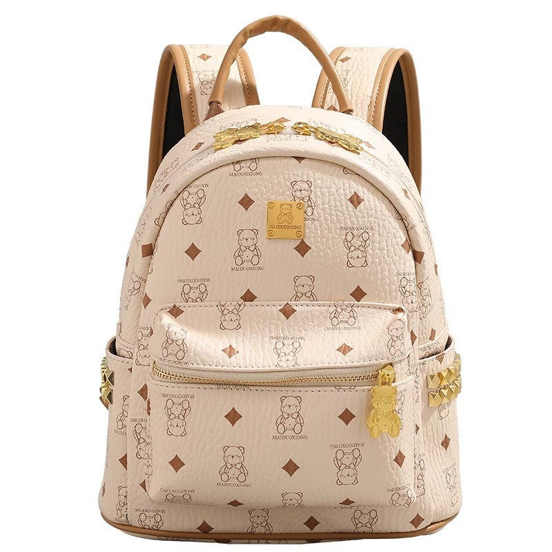 Stylish Character-Printed Backpack Acalora
