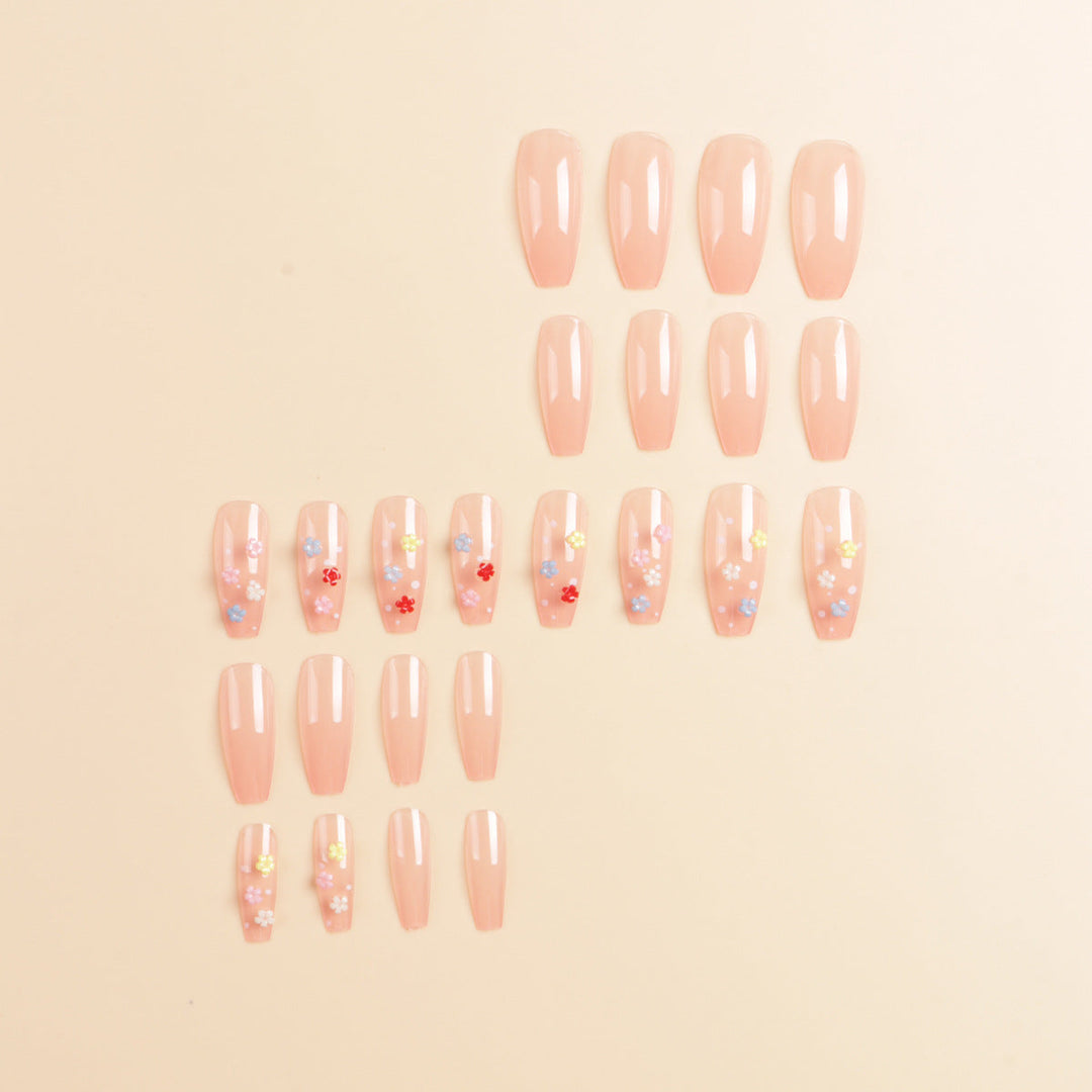 Floral Design Press-On Nail Set Kalsten