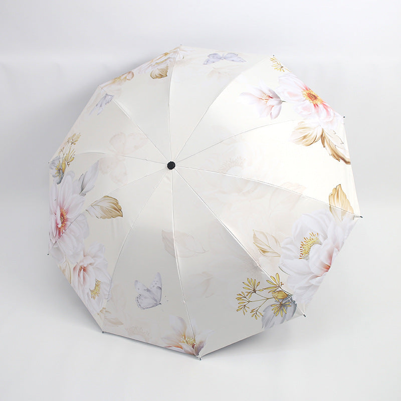 Women's umbrella with floral patterns and UV protection Kalsten