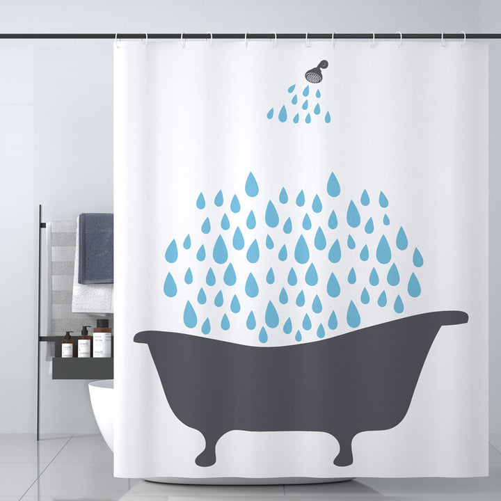 Tropical Cactus-Themed Shower Curtain Kalsten