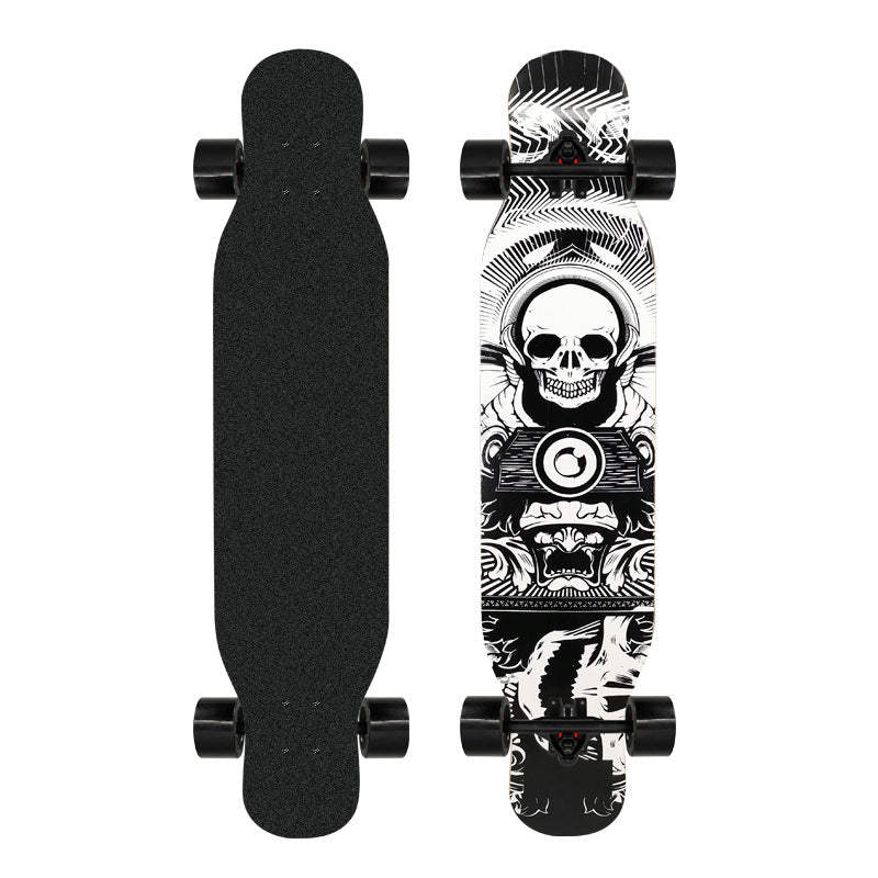 Artistic Lion-Emblazoned Longboard Kalsten
