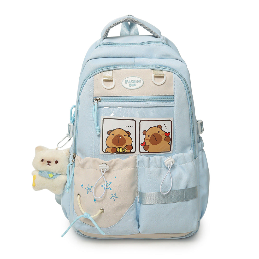 Cartoon Character Print School Backpack kalsten