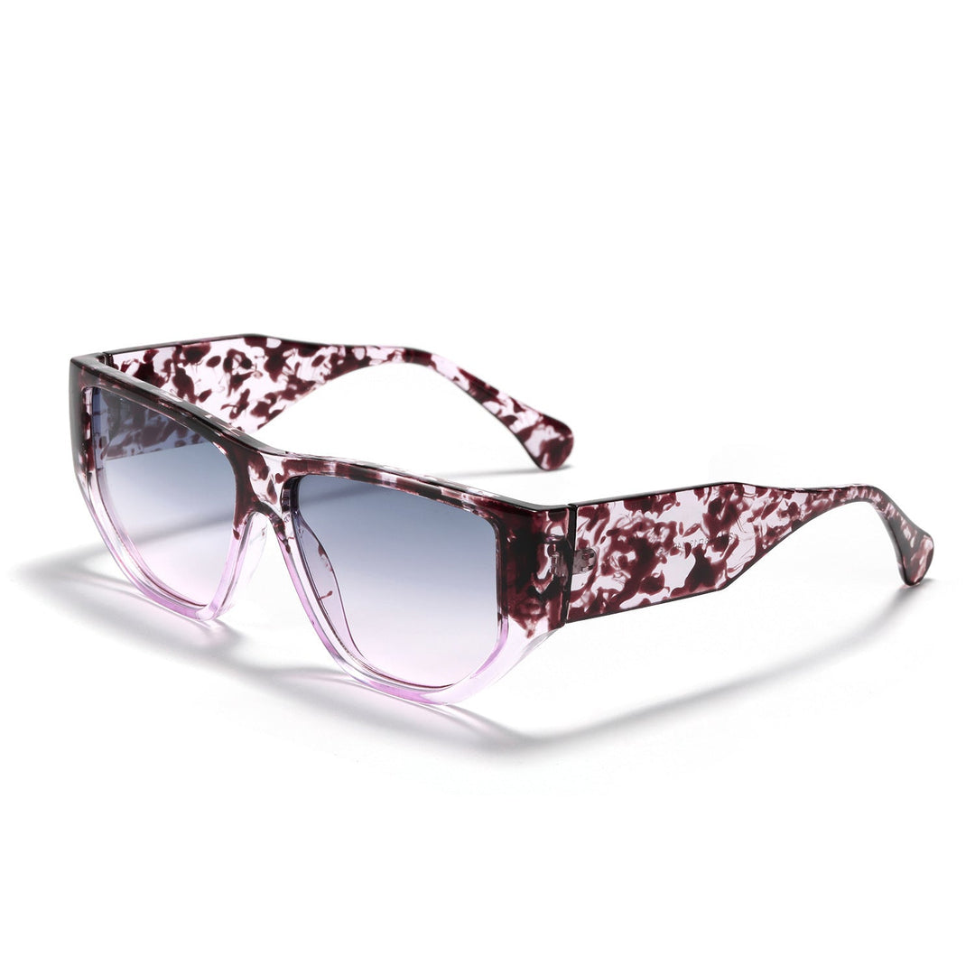 Women's trendy square sunglasses with modern tortoise pattern Kalsten