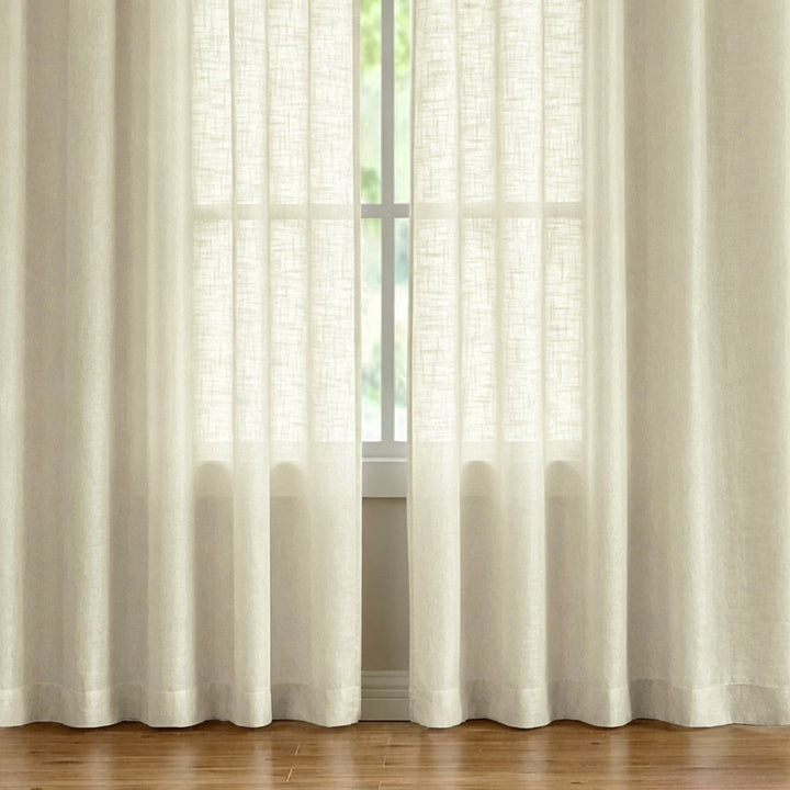 Sheer Linen Window Curtains Kalsten