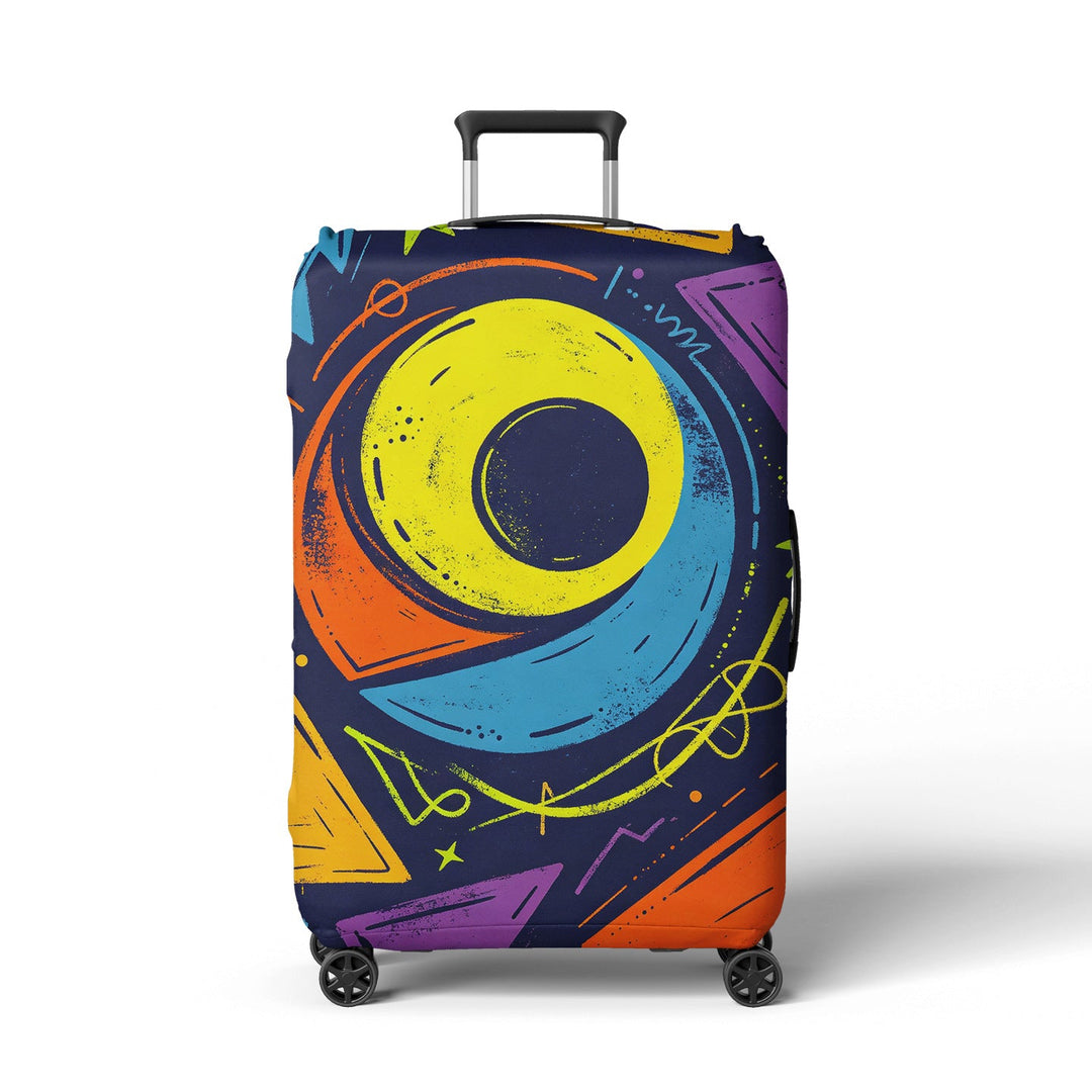 Women's suitcase cover with modern graphic design Kalsten