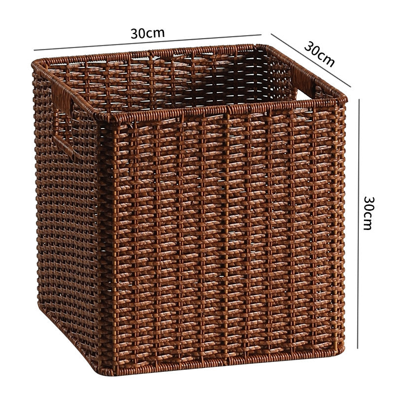 Handwoven Rustic Storage Cube Kalsten