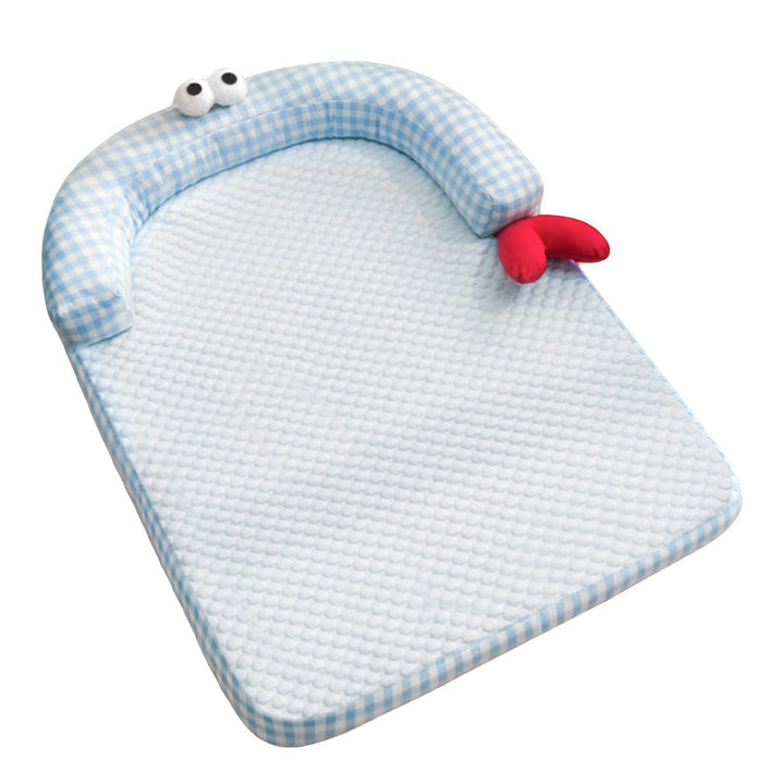 Unisex nan ergonomic baby sleeping mat with padded head edge and washable cover Kalsten