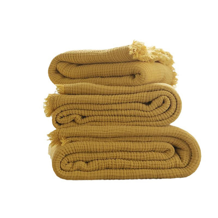 Women's cozy waffle textured blanket Kalsten