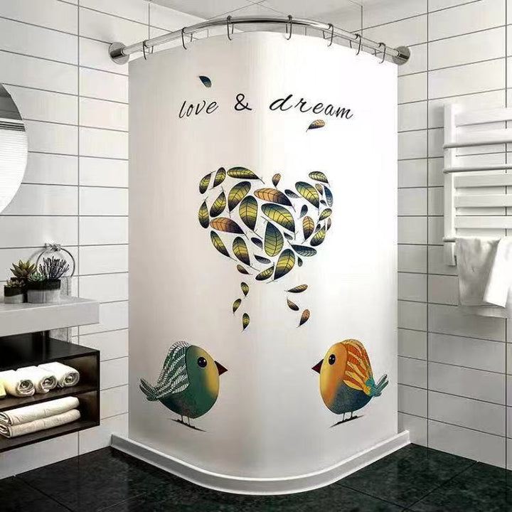 Tropical Cactus Pattern Shower Curtain Kalsten