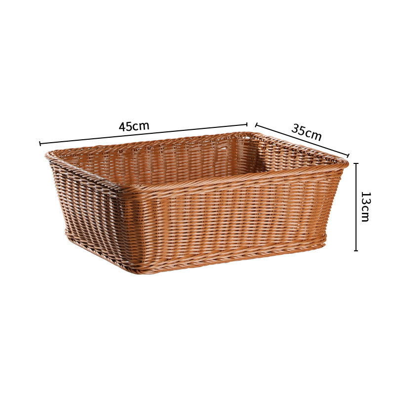 Handwoven Rustic Storage Basket with Ergonomic Design Kalsten