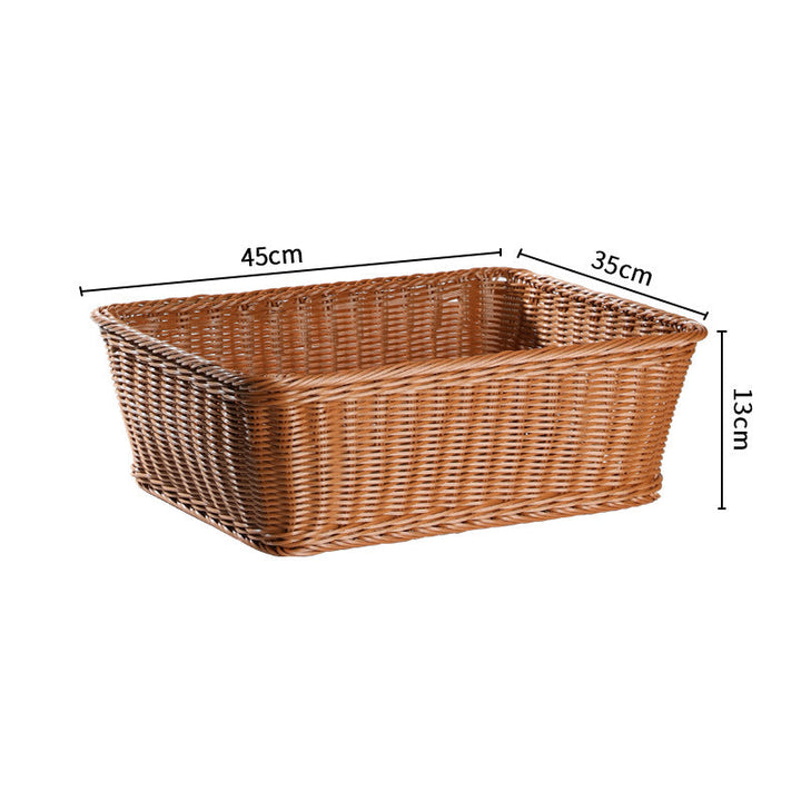 Handwoven Rustic Storage Basket with Ergonomic Design Kalsten