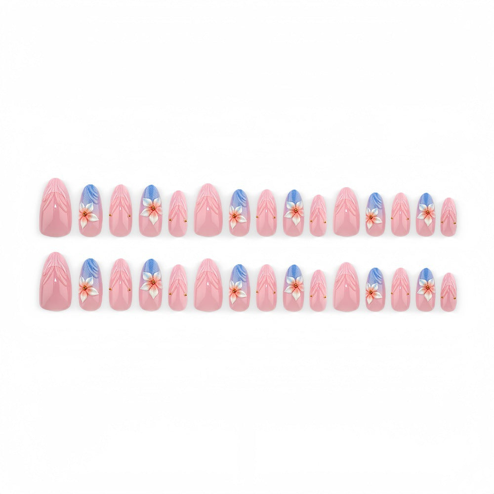 Artificial nails with floral accents Kalsten