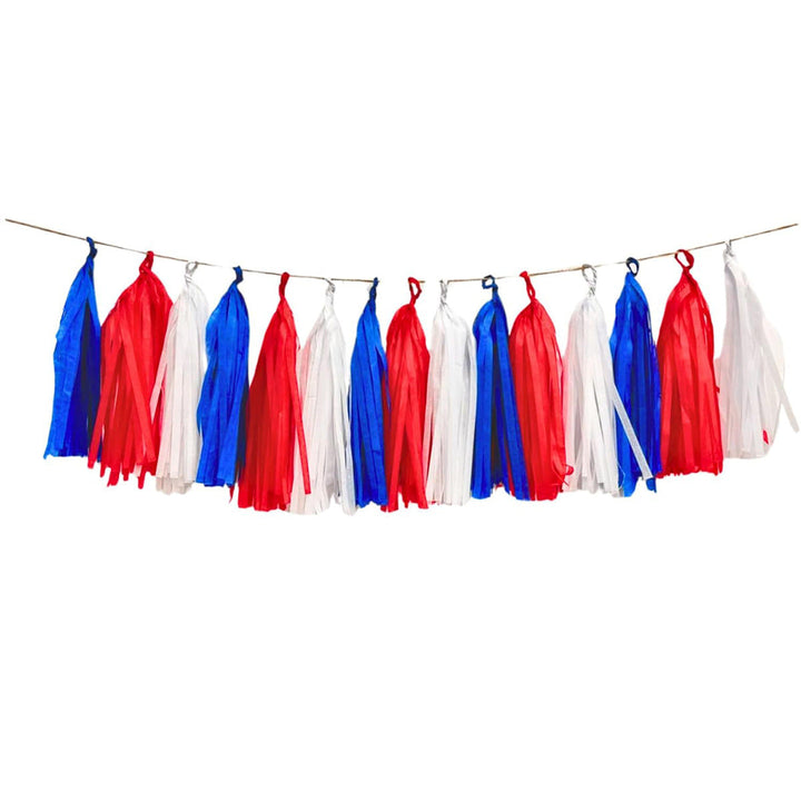 Unisex multi-piece party decoration set with paper fans pom poms bunting garland Kalsten