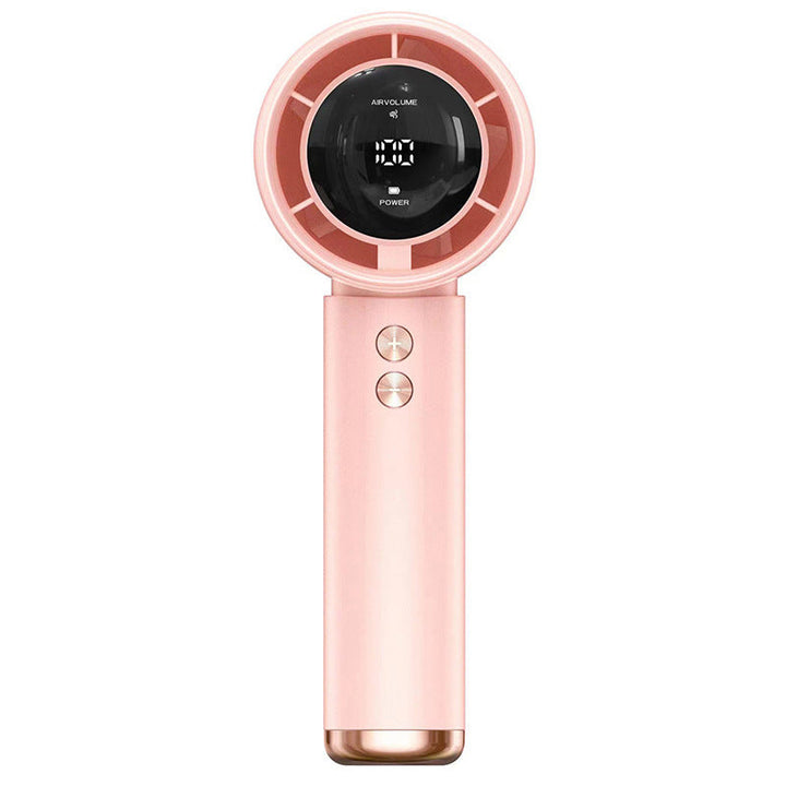 Ladies handheld fan with digital speed control and LED display Kalsten