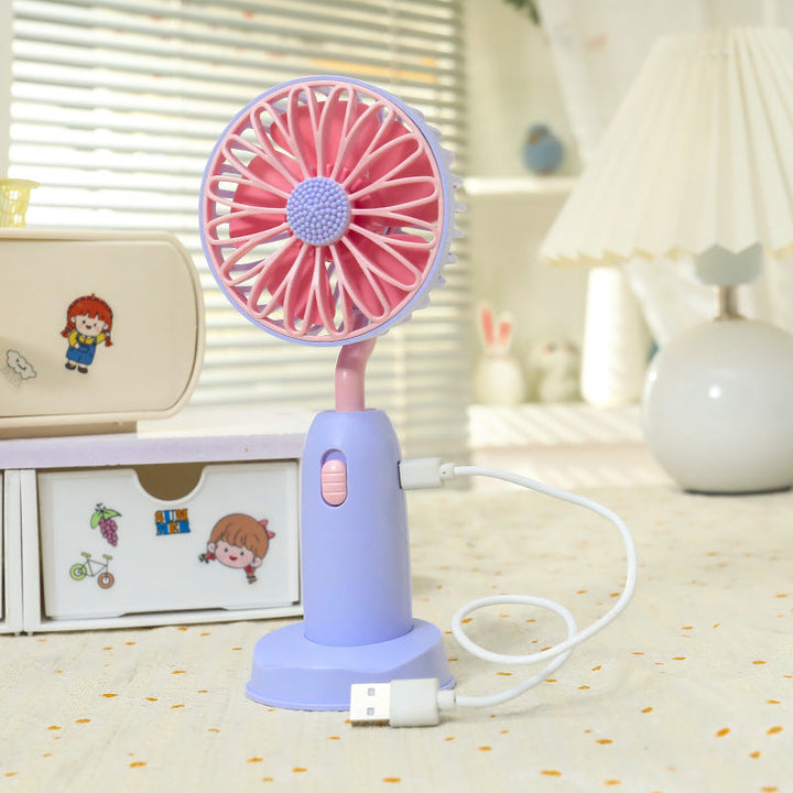 Women's Portable Hand Fan with Gentle Rotation Function Kalsten