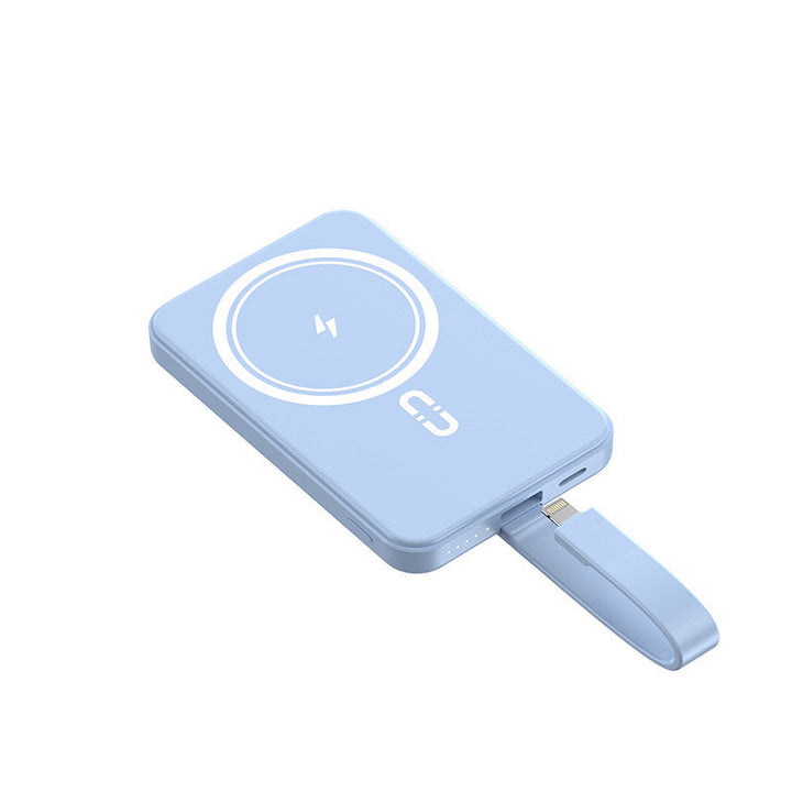Magnetic power bank with wireless charging function and integrated quick charging Kalsten