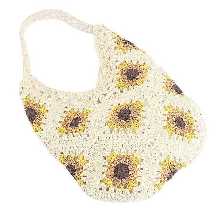 Handcrafted crochet bag with sunflower pattern Kalsten