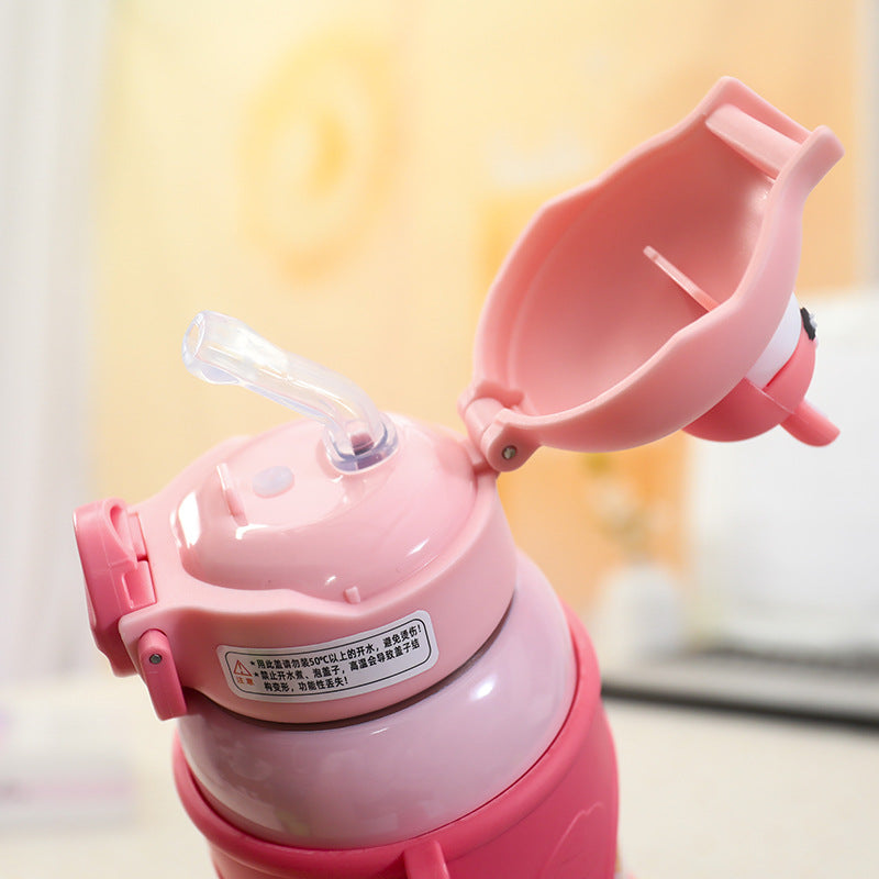 Women's High-Quality Insulated Drinking Bottle with Cute Frog Design Kalsten