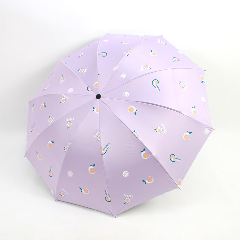 Ladies folding umbrella with cheerful motifs Kalsten