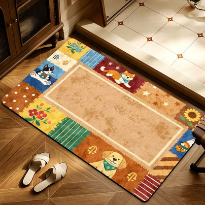 Heart Pattern Decorative Area Rug Acalora