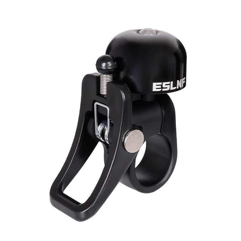 quick-release bicycle bell with ergonomic flip-lever clamp mount Kalsten