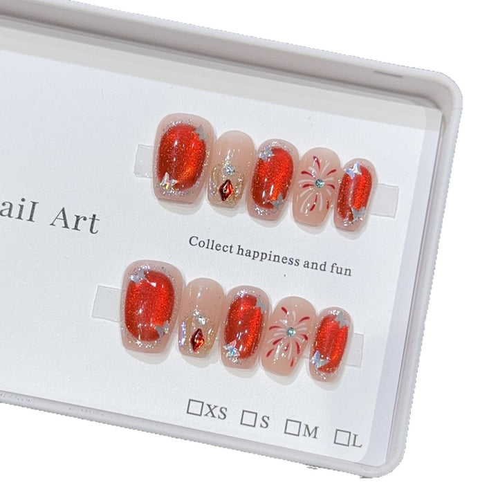 Glittering artificial nails Kalsten