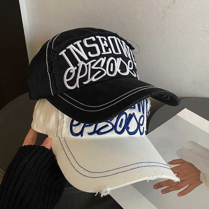 Women's Distressed Artistic Embroidered Cap Kalsten