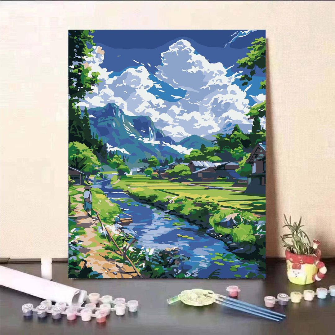 DIY Scenic Landscape Paint by Numbers Kit Kalsten