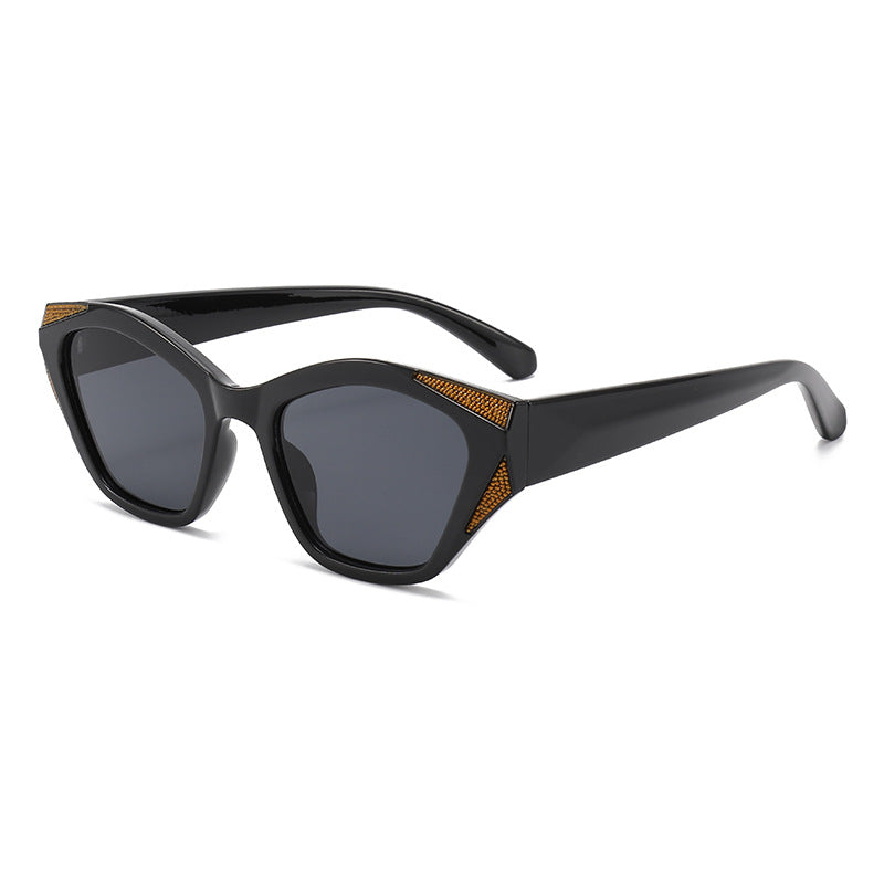 Women's fashionable oversized sunglasses with glittering accents Kalsten