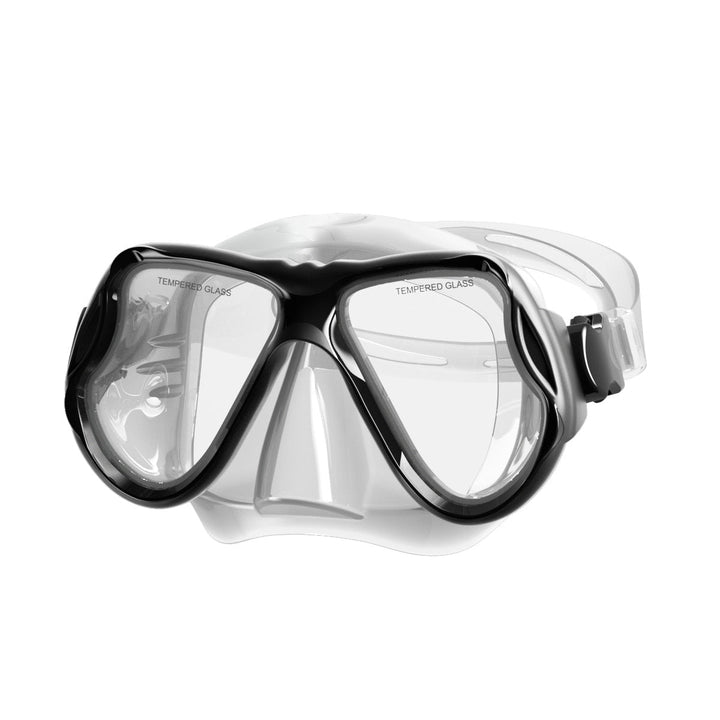 Diving mask with wide field of vision and impact-resistant design Kalsten