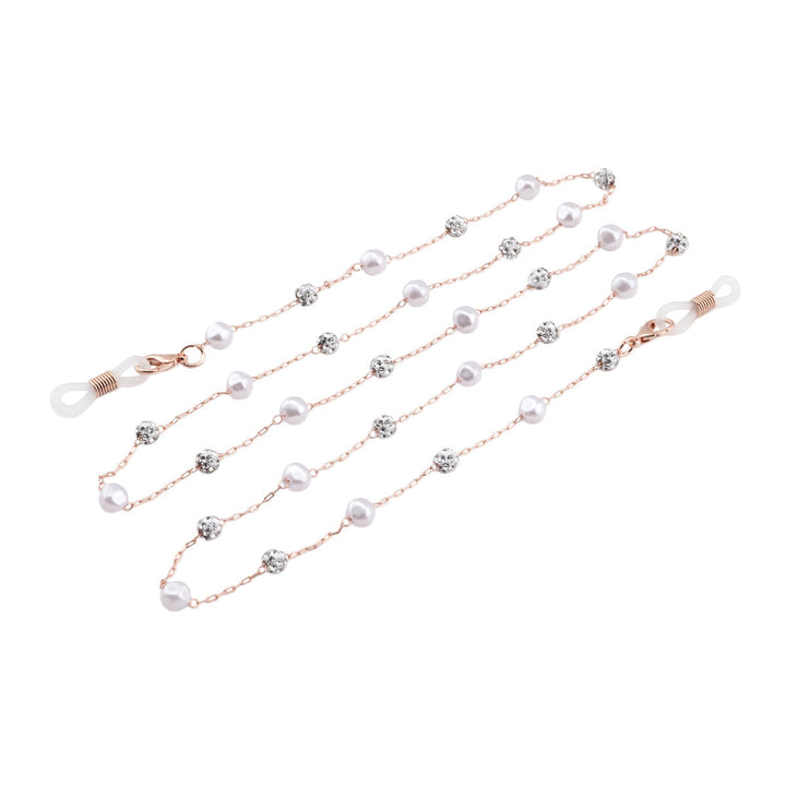 Elegant Crystal-Embellished Eyewear Chain Kalsten
