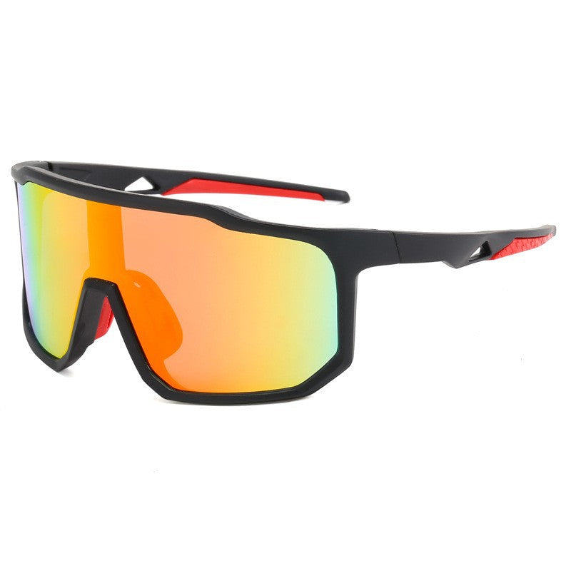 Ladies sporty racing sunglasses with wide field of view and modern mirrored lenses Kalsten