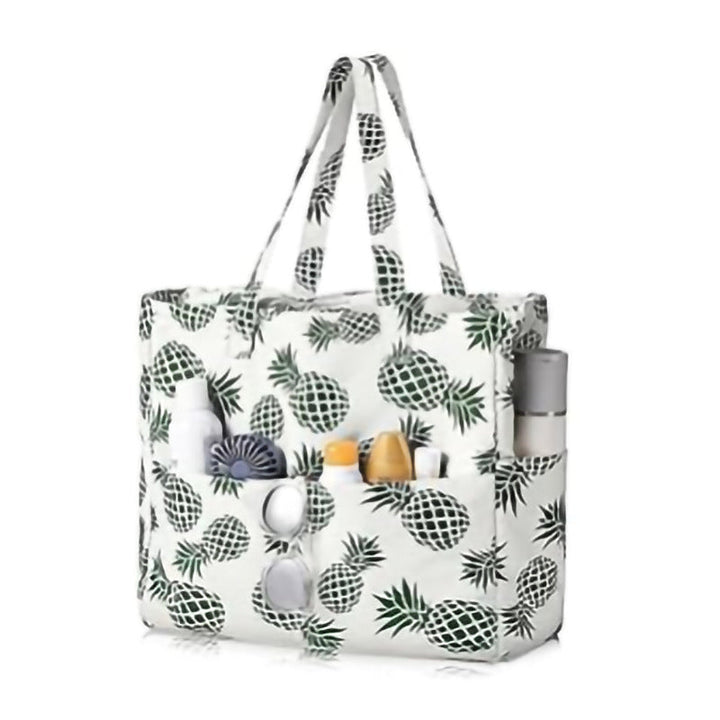 Spacious and Stylish Shopping Bag with Striped Pattern Kalsten
