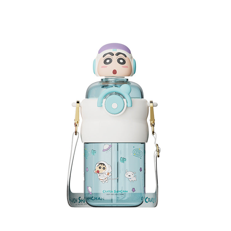 Ladies drinking bottle with interactive character lid Kalsten