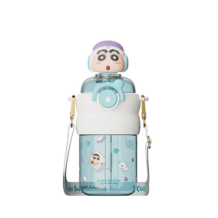 Ladies drinking bottle with interactive character lid Kalsten