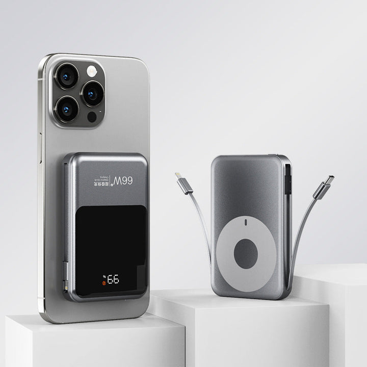 Magnetic Power Bank with Integrated Qi Charger Kalsten
