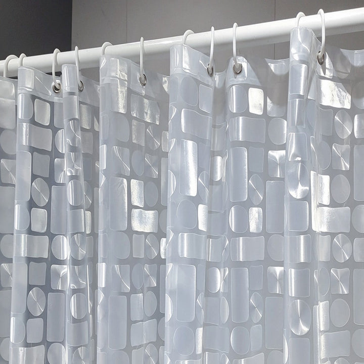 Contemporary Geometric Design Shower Curtain Kalsten